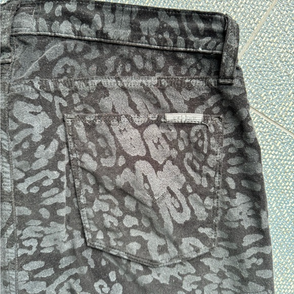 NWT Hudson Black Leopard Print Skinny Jeans Metallic High Waist Barbara size 30 - Picture 7 of 7